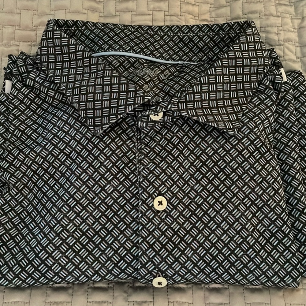 Johnnie O Size XL Charcoal, baby blue, gray colors